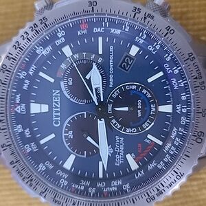 Citizen EcoDrive Titanium, navy, 43mm Mens watch, Big, Beautiful & Lightweight